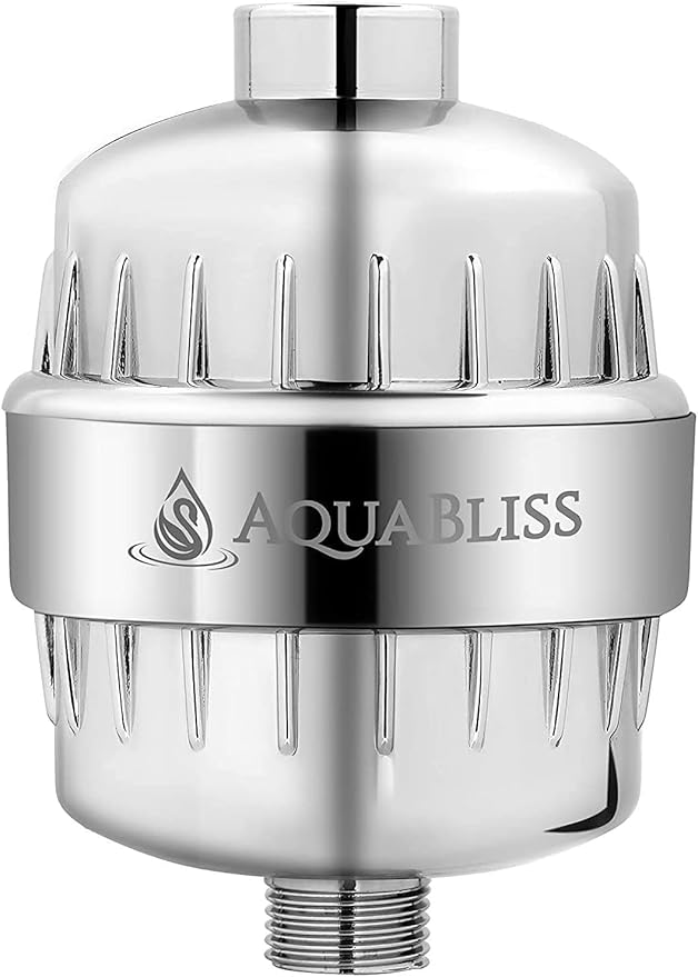 AquaBliss SF100 12-Stage Inline Shower Filter in Chrome